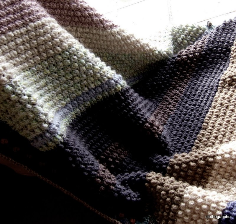 modele gratuit de plaid au tricot